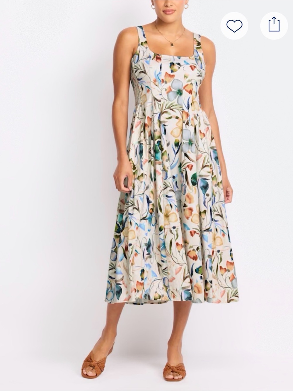 NIC+ZOE Chloe Pressed Flowers Dress Small